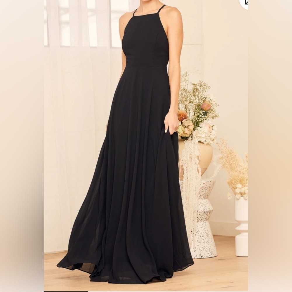 Lulu’s Black Maxi Dress
